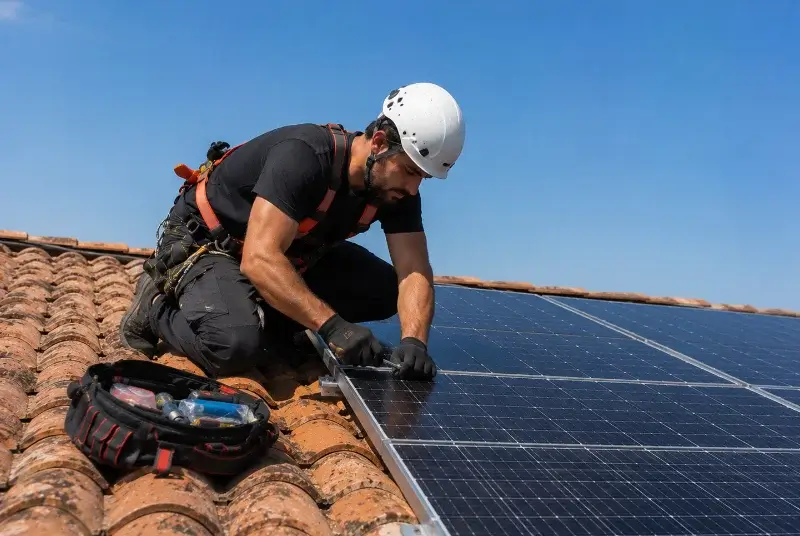 Maintenance et monitoring de panneaux solaires à Brassempouy