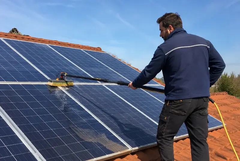 Nettoyage et entretien de panneaux solaires à Brassempouy